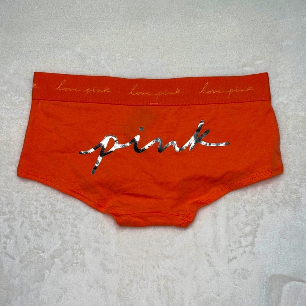 VS PINK Logo Band Boyshort Panty